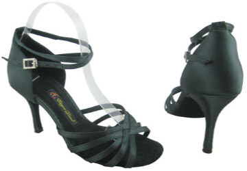 argentine tango shoes-Natural Spin Professional NS-H1101-01-Black Satin