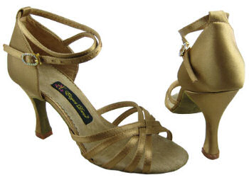 argentine tango shoes-Natural Spin Professional NS-H1101-01-Gold Satin