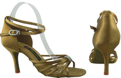 argentine tango shoes-Natural Spin Professional NS-H1130-01-Gold Satin