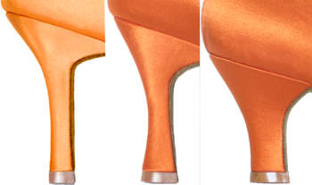 argentine tango shoes-Natural Spin Professional NS-H1101-01-Examples of 2.5 inch & 3 inch Heel Heights