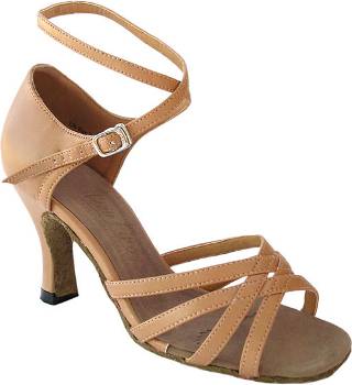 argentine tango shoes-Very Fine Dance Shoes-VF 1606-Beige Brown Leather