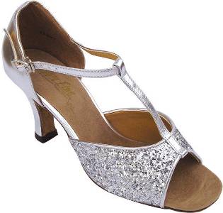 argentine tango shoes-Very Fine Dance Shoes-VF 5004-Silver Sparkle