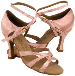 argentine tango shoes-Very Fine Dance Shoes-VF C1658-Flesh Satin