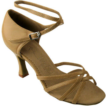 argentine tango shoes-Very Fine Dance Shoes-VF Sera 1606-Beige Brown Leather