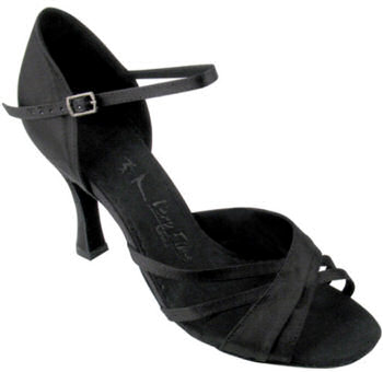 argentine tango shoes-Very Fine Dance Shoes-VF Sera 6030-Black Satin