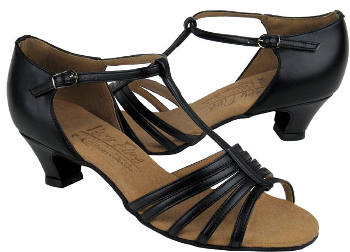 argentine tango shoes-Very Fine Dance Shoes VF S9273-Black Leather 1.2` cuban heel
